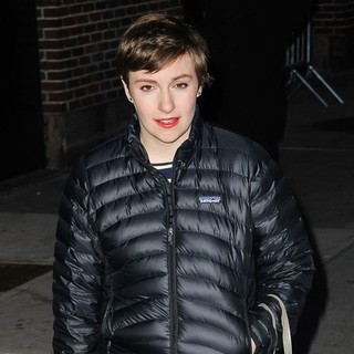 Lena Dunham in Celebrities for The Late Show with David Letterman