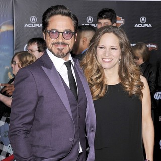 Robert Downey Jr., Susan Levin in World Premiere of The Avengers - Arrivals