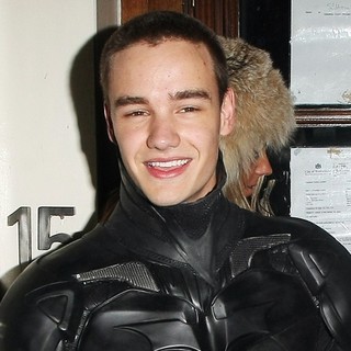 Liam Payne, One Direction in Liam Payne Dressed as Batman for A Halloween Party