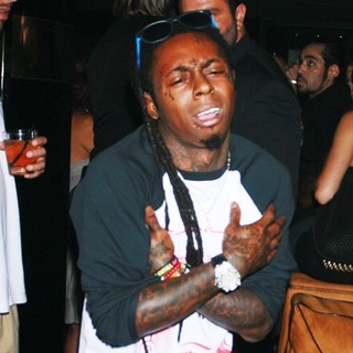 Lil Wayne in Lil Wayne Partying at 1 OAK Nightclub with Friends