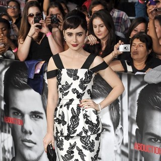 Lily Collins in The Premiere of Abduction - Arrivals