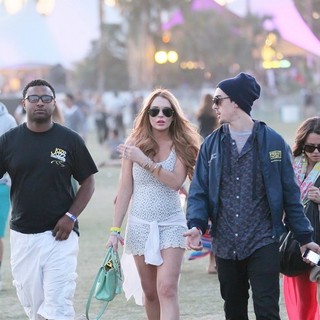 Lindsay Lohan in Celebrities at The 2012 Coachella Valley Music and Arts Festival - Day 3