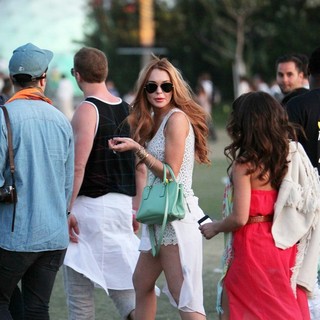 Lindsay Lohan in Celebrities at The 2012 Coachella Valley Music and Arts Festival - Day 3