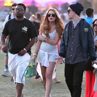 Lindsay Lohan in Celebrities at The 2012 Coachella Valley Music and Arts Festival - Day 3