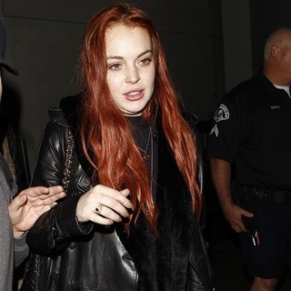 Lindsay Lohan in Lindsay Lohan at LAX Airport