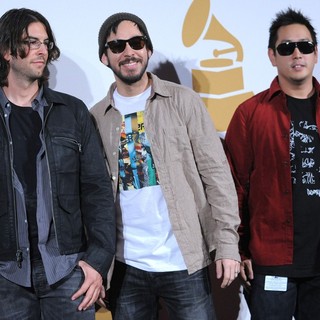 Rob Bourdon, Mike Shinoda, Joe Hahn, Linkin Park in The 52nd GRAMMY Nominations Concert Live! - Press Room
