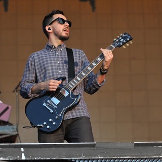 Joe Hahn, Mike Shinoda, Brad Delson, Linkin Park in Linkin Park Performing at Maxidrom Music Festival