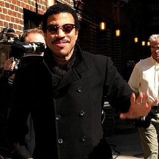 Lionel Richie in Celebrities Arrive at The Ed Sullivan Theater for The Late Show with David Letterman