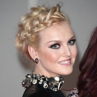 Perrie Edwards, Little Mix in The BRIT Awards 2012 - Arrivals