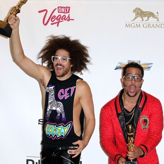LMFAO in 2012 Billboard Music Award - Press Room
