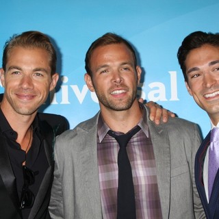 Tim Lopez, Ernesto Arguello, Ben Patton in NBC Universal Press Tour