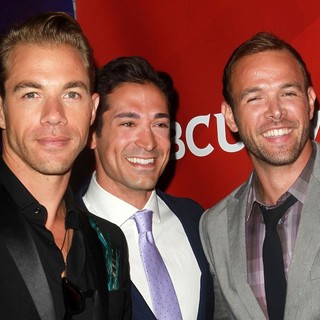 Tim Lopez, Ben Patton, Ernesto Arguello in NBC Universal Press Tour