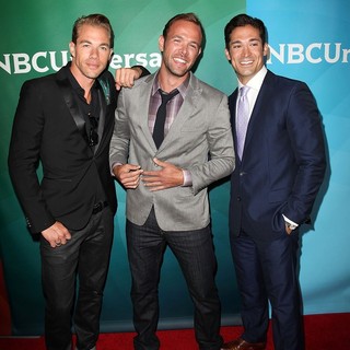 Tim Lopez, Ernesto Arguello, Ben Patton in NBC Universal Press Tour