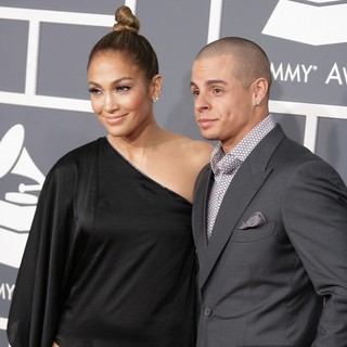 Jennifer Lopez, Casper Smart in 55th Annual GRAMMY Awards - Arrivals