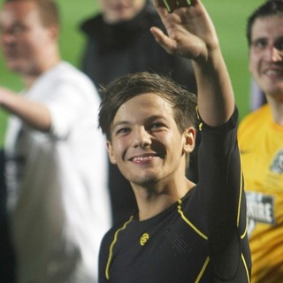 Louis Tomlinson, One Direction in Louis Tomlinson Taking Part in A Charity Football Match