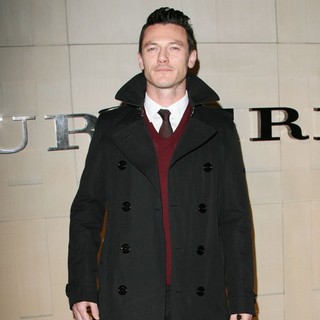Luke Evans in Burberry Body Fragrance Launch Hosted by Christopher Bailey and Rosie Huntington-Whiteley