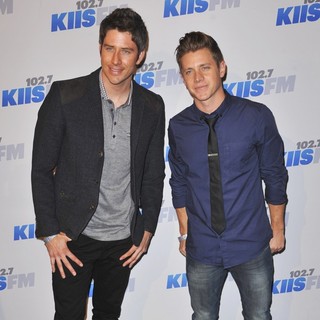 Arie Luyendyk Jr., Jef Holm in KIIS FM's 2012 Jingle Ball - Night 2 - Arrivals