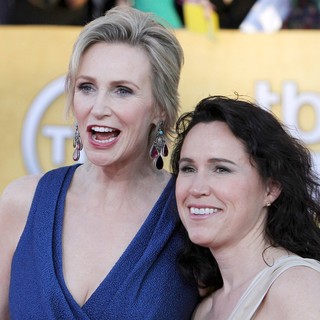 Jane Lynch, Lara Embry in The 18th Annual Screen Actors Guild Awards - Arrivals