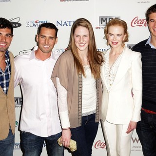 Evan Lysacek, Merrill Moses, Missy Franklin, Nicole Kidman, Nathan Adrian in Gold Meets Golden Event