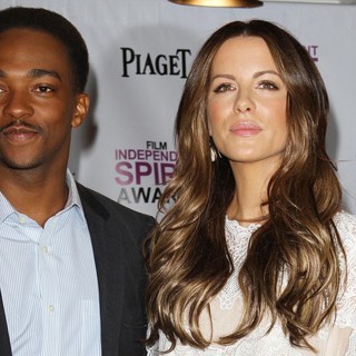 Anthony Mackie, Kate Beckinsale in Piaget at The 2012 Film Independent Spirit Awards Nominations Press Conference