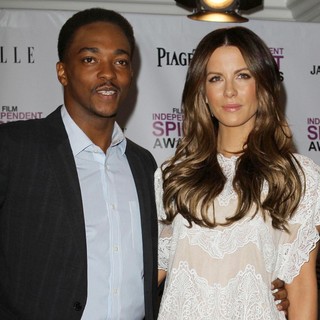 Anthony Mackie, Kate Beckinsale in Piaget at The 2012 Film Independent Spirit Awards Nominations Press Conference