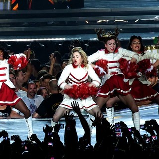 Madonna in Madonna Performs Live During Her First MDNA Concert on Her World Tour