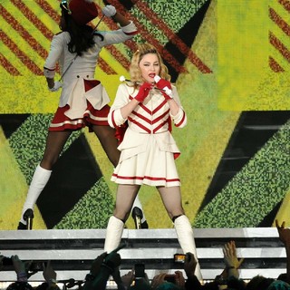Madonna in Madonna Performing of Her MDNA World Tour