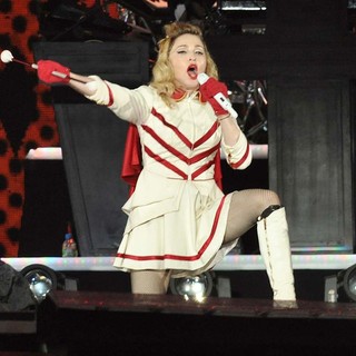 Madonna in Madonna Performing of Her MDNA World Tour