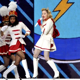 Madonna in Madonna Performing for Her MDNA World Tour