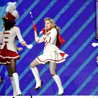 Madonna in Madonna Performing for Her MDNA World Tour