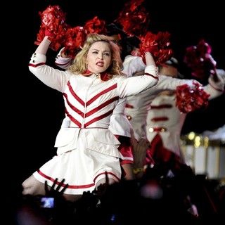 Madonna in Madonna Performing for Her MDNA World Tour
