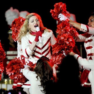Madonna in Madonna Performing for Her MDNA World Tour