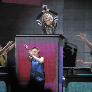 Madonna, Rocco Ritchie in Madonna Performs During Her MDNA Tour