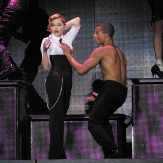 Madonna, Brahim Zaibat in Madonna Performs During Her MDNA Tour