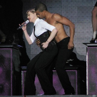 Madonna, Brahim Zaibat in Madonna Performs During Her MDNA Tour