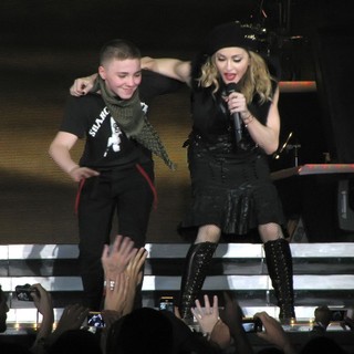 Rocco Ritchie, Madonna in Madonna Performs During Her MDNA Tour