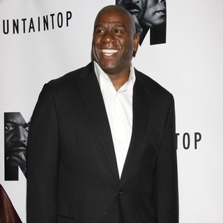 Magic Johnson in Opening Night of The Broadway Play The Mountaintop - Arrivals