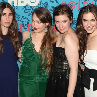 Zosia Mamet, Jemima Kirke, Lena Dunham, Allison Williams in The New York Premiere of HBO's Girls