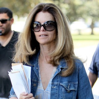 Maria Shriver in Maria Shriver Leaves A Hair Salon
