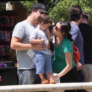 Ken Marino, Erica Oyama in Ken Marino Out Shopping in Hollywood with His Family