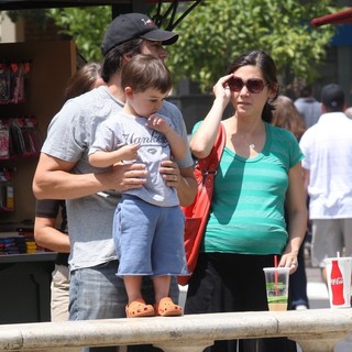 Ken Marino, Erica Oyama in Ken Marino Out Shopping in Hollywood with His Family
