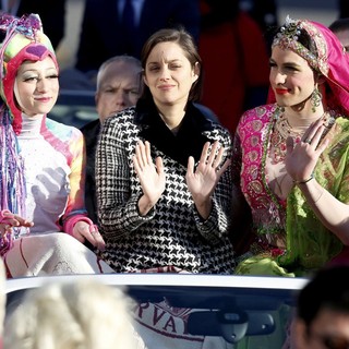 Marion Cotillard in Harvard University's Hasty Pudding Theatricals 2013 Woman of The Year Parade Ceremony