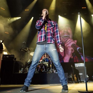 Michael Madden, Adam Levine, Maroon 5 in Maroon 5 Rock in Rio Lisboa at Parque da Bela Vista - Day 3