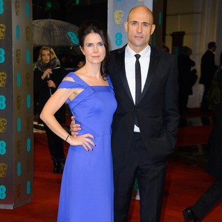Liza Marshall, Mark Strong in The 2013 EE British Academy Film Awards - Arrivals