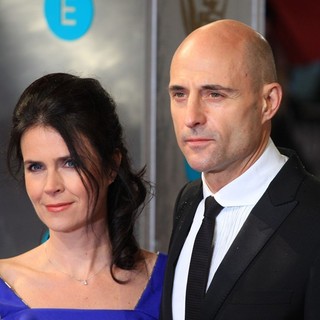 Liza Marshall, Mark Strong in The 2013 EE British Academy Film Awards - Arrivals