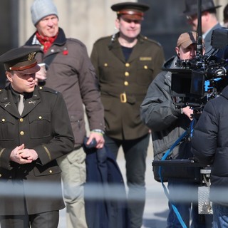 On The Set of Movie The Monuments Men