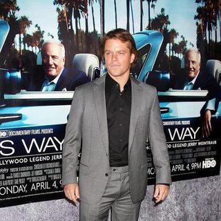 Matt Damon in The Los Angeles HBO Premiere of His Way