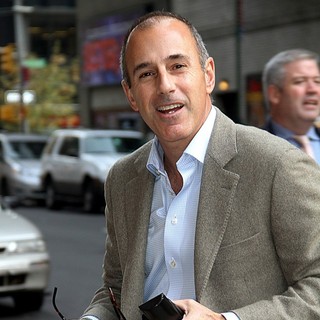 Matt Lauer in The Late Show with David Letterman - Arrivals