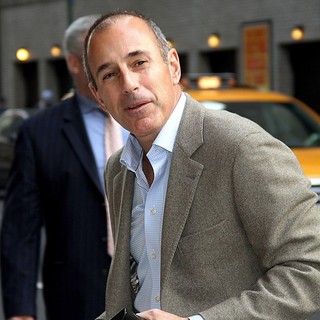 Matt Lauer in The Late Show with David Letterman - Arrivals