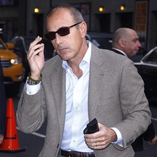 Matt Lauer in The Late Show with David Letterman - Arrivals